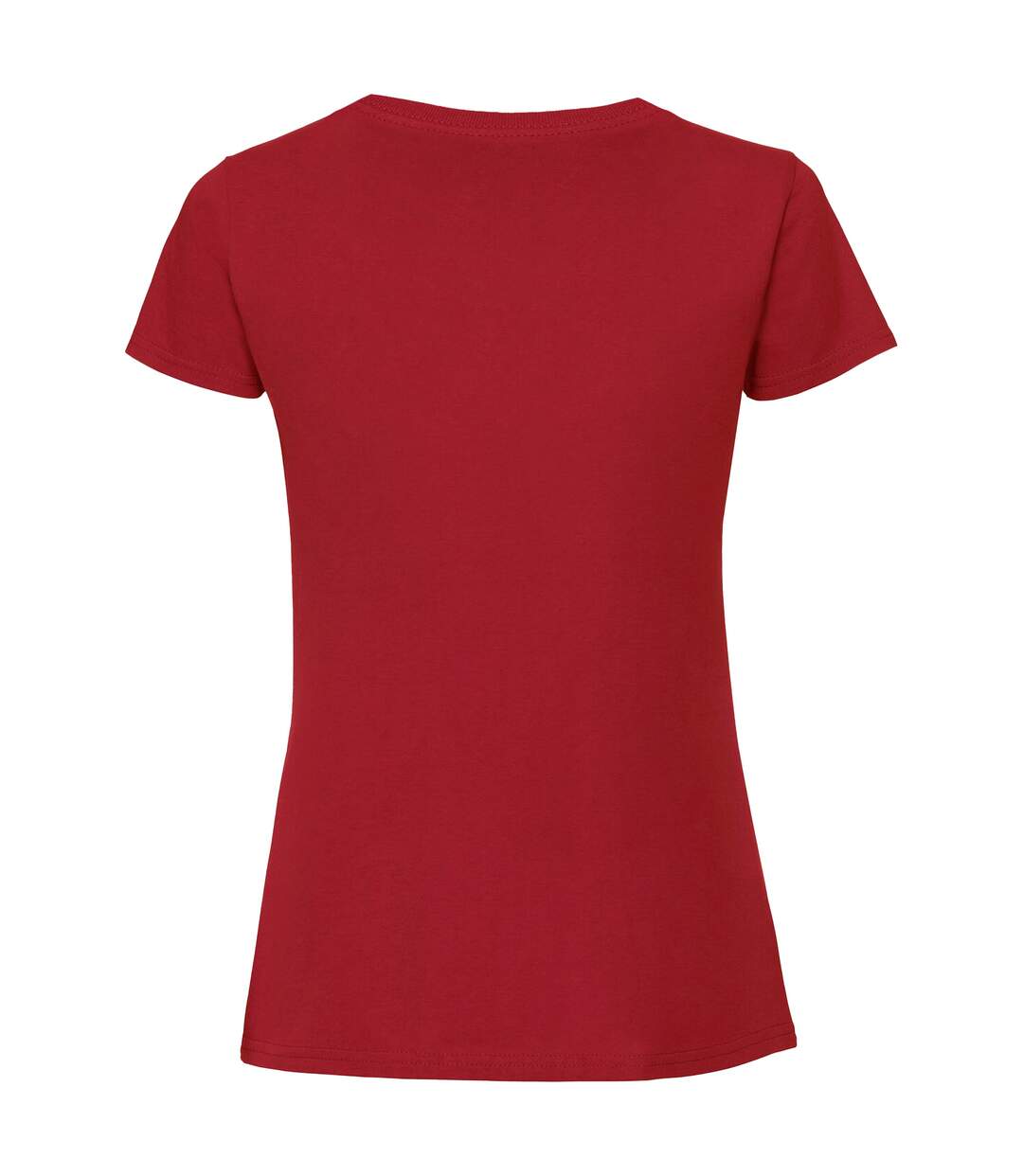 T-shirt ajusté femmes rouge Fruit of the Loom