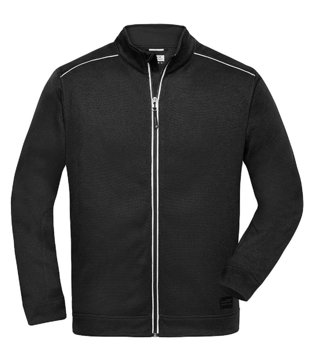 Veste zippée polaire workwear GRANDES TAILLES - homme - JN898C - noir