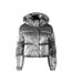 Doudoune Matelassée Motif/style Métallisé Femme Gris Minoti-2