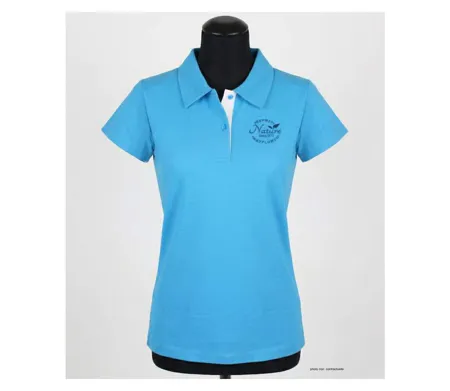 Polo MAYFLOWER LEONOR1 bleu en maille piquée : le style sport-chic