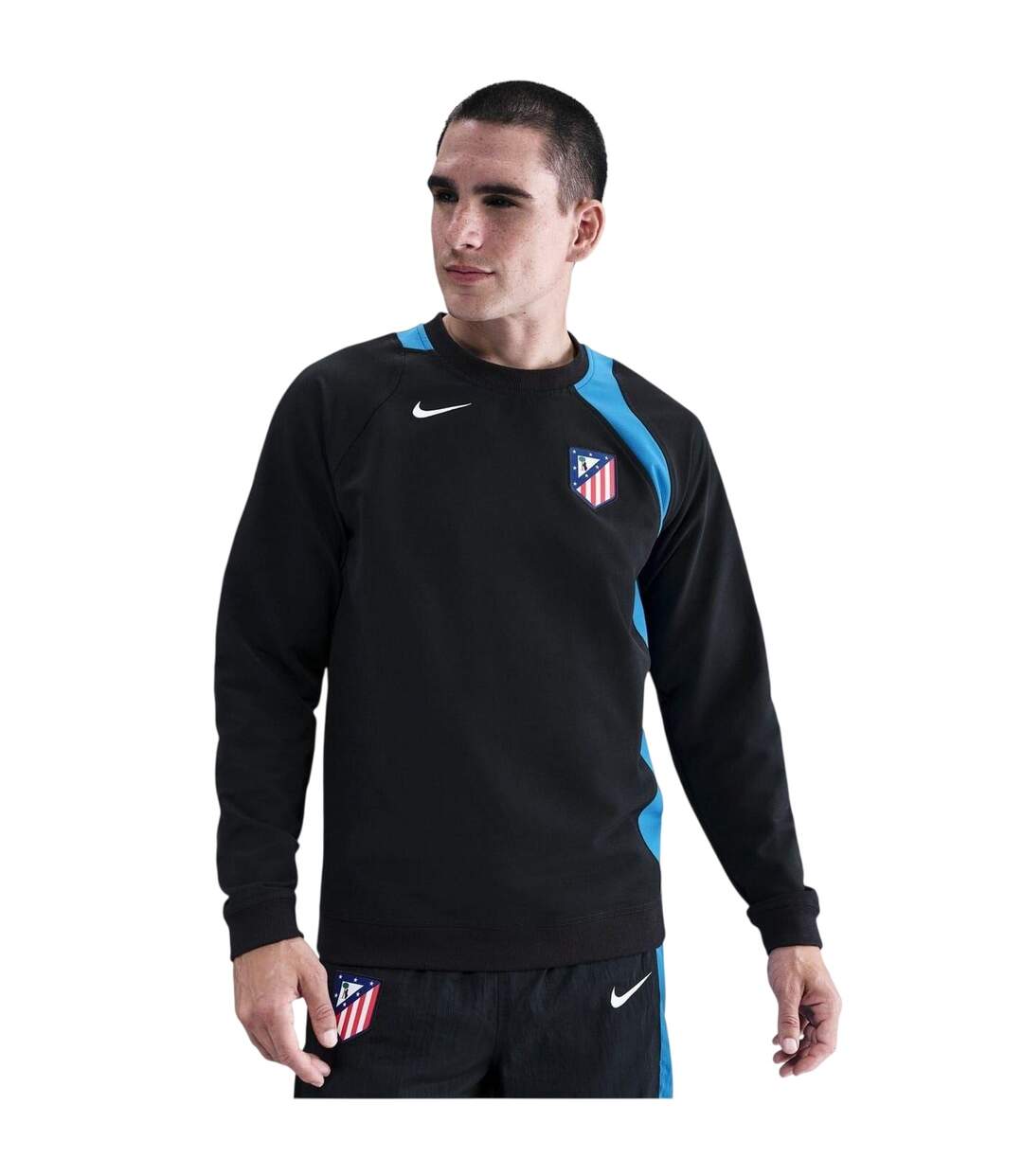 Sweat Manches Longues Entraînement Third Adulte Noir Bleu Nike-2