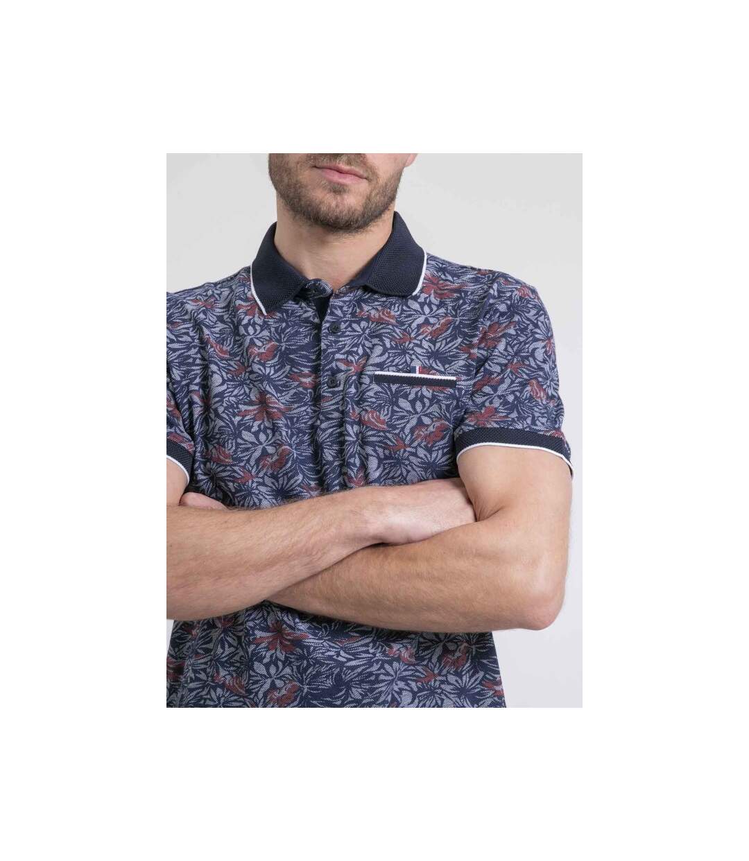 Polo manches courtes pur coton motifs PARUBOL-3
