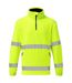 Unisex adult hi-vis half zip fleece top yellow Portwest-1