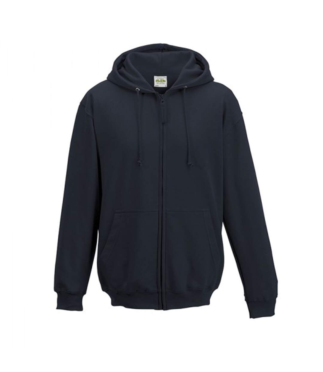 Sweatshirt à capuche et fermeture zippée homme bleu marine oxford Awdis