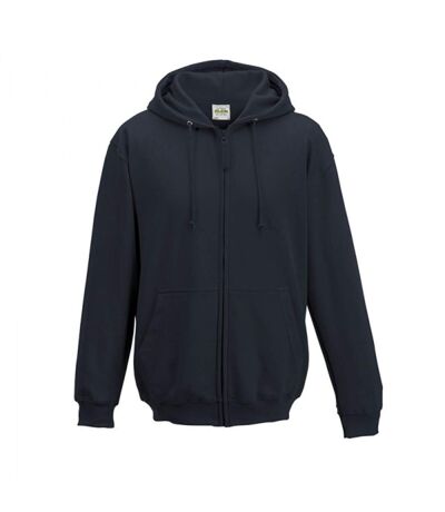 Awdis - Sweatshirt à capuche et fermeture zippée - Homme (Bleu marine Oxford) - UTRW180