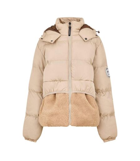 Womens/ladies Regular Puffer Jacket Cream NY Concept