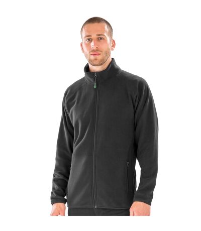 Mens Polarthermic Fleece Jacket Black Result Genuine Recycled