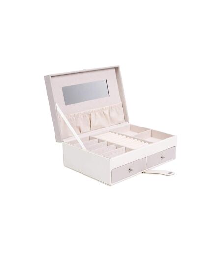 Boîte à Bijoux Design Lena 25cm Rose & Blanc