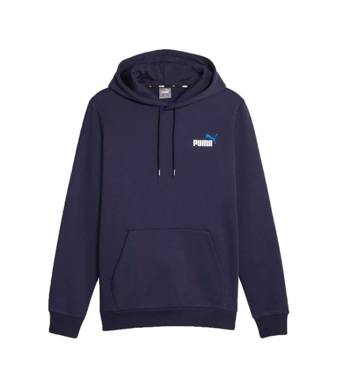 Sweat À Capuche Style Petit Logo Ess+ Col Homme Bleu Marine Puma-2