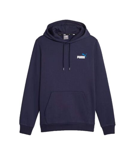 Sweat À Capuche Style Petit Logo Ess+ Col Homme Bleu Marine Puma