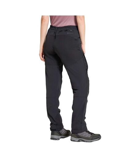Womens/ladies Pendle Panelled Work Trousers Black Mountain Warehouse