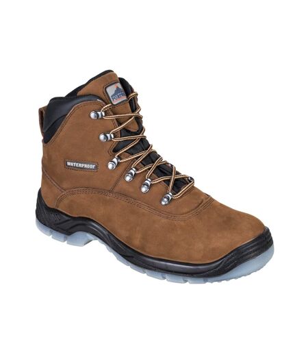 Unisex adult steelite leather safety boots brown Portwest