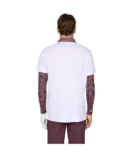 Mens Polo Shirt White J.Lindeberg
