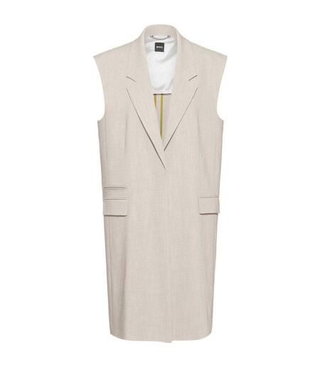 Blazer Sans Manches Motif/style Long Jewela Femme Beige Boss