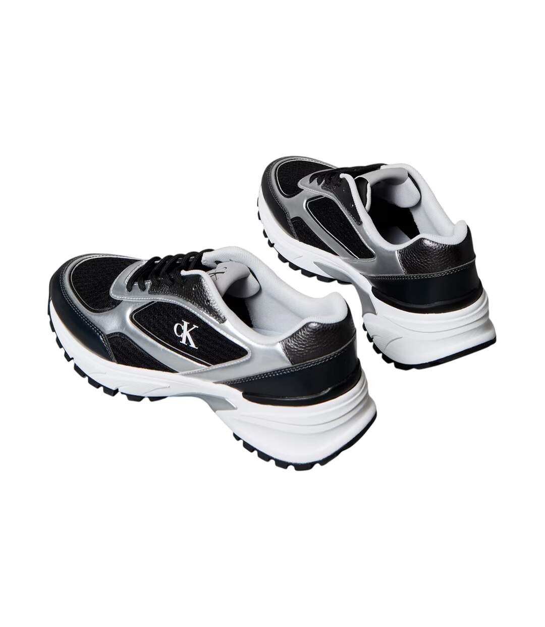 Chaussures De Randonnée Homme Noir Argenté Calvin Klein-4
