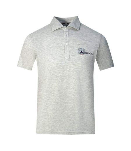Polo Motif Logo Aldis London Adulte Gris Noir Aquascutum