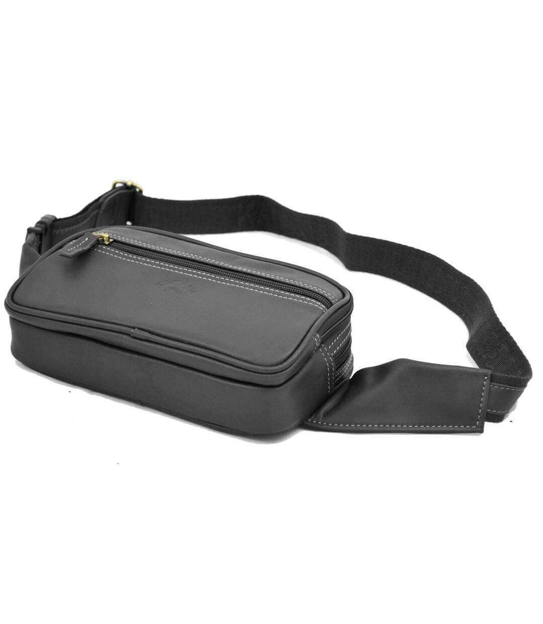 Katana - Sac ceinture en cuir - noir - 6356-3