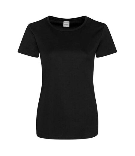 T-shirt Cool Smooth Femme Noir Vif AWDis Cool