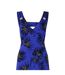 Robe À Bretelles Motif/style Imprimé Feuille Femme Bleu Biba-4