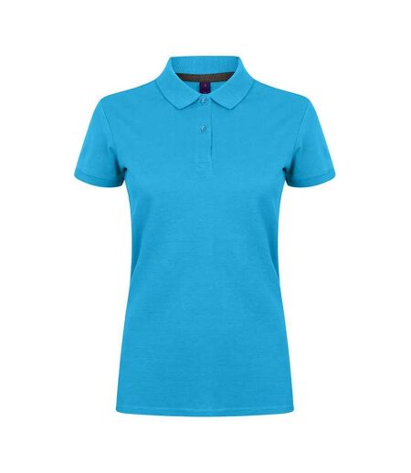Henbury Womens/Ladies Cotton Pique Modern Polo Shirt (Sapphire Blue) - UTPC6443