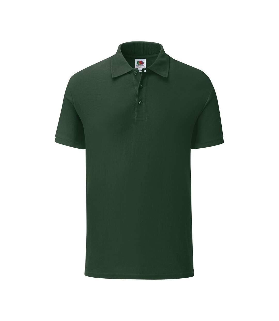 Polo manches courtes tailored homme vert bouteille Fruit Of The Loom-1