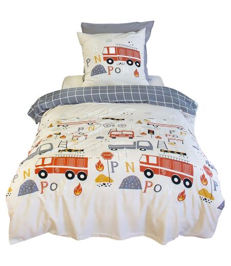 Parure de lit microfibre imprimé FLAMMECHE