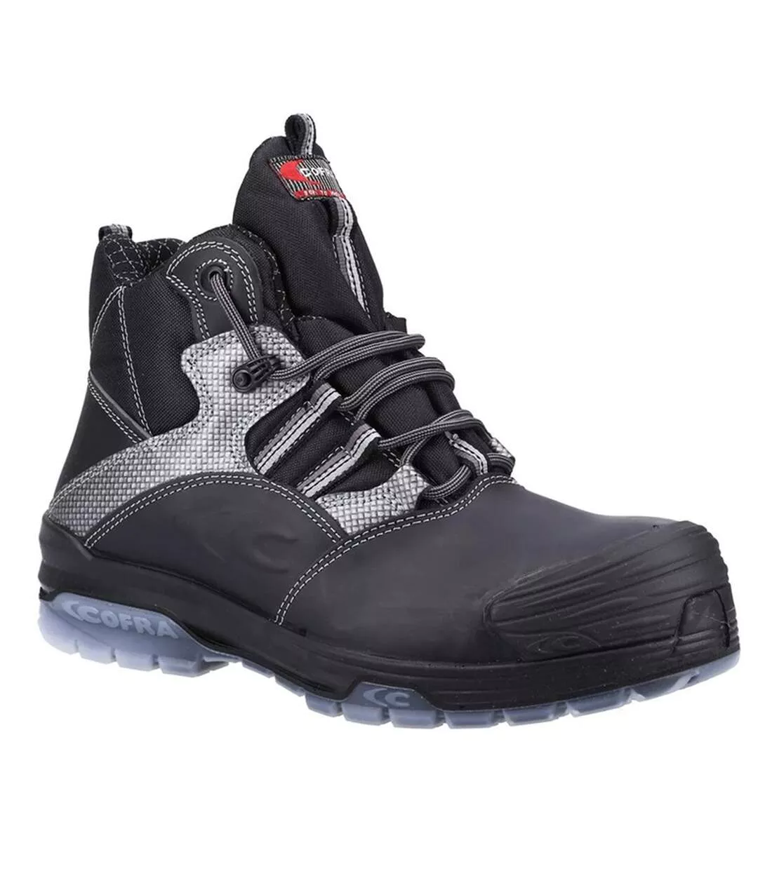 Bottes De Sécurité En Cuir Pour Hommes Noir Cofra-1
