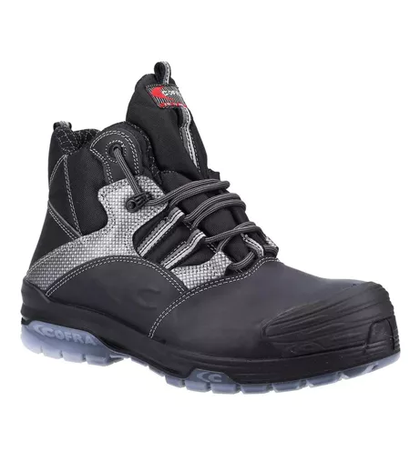 Bottes De Sécurité En Cuir Pour Hommes Noir Cofra