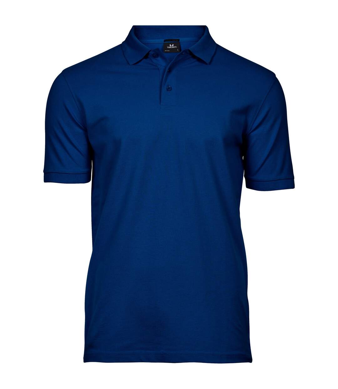 Mens Luxury Stretch Polo Shirt Indigo Blue Tee Jays-1