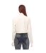 Womens/ladies Ctnmb Cropped Roll Neck T-shirt White Black Heron Preston-3