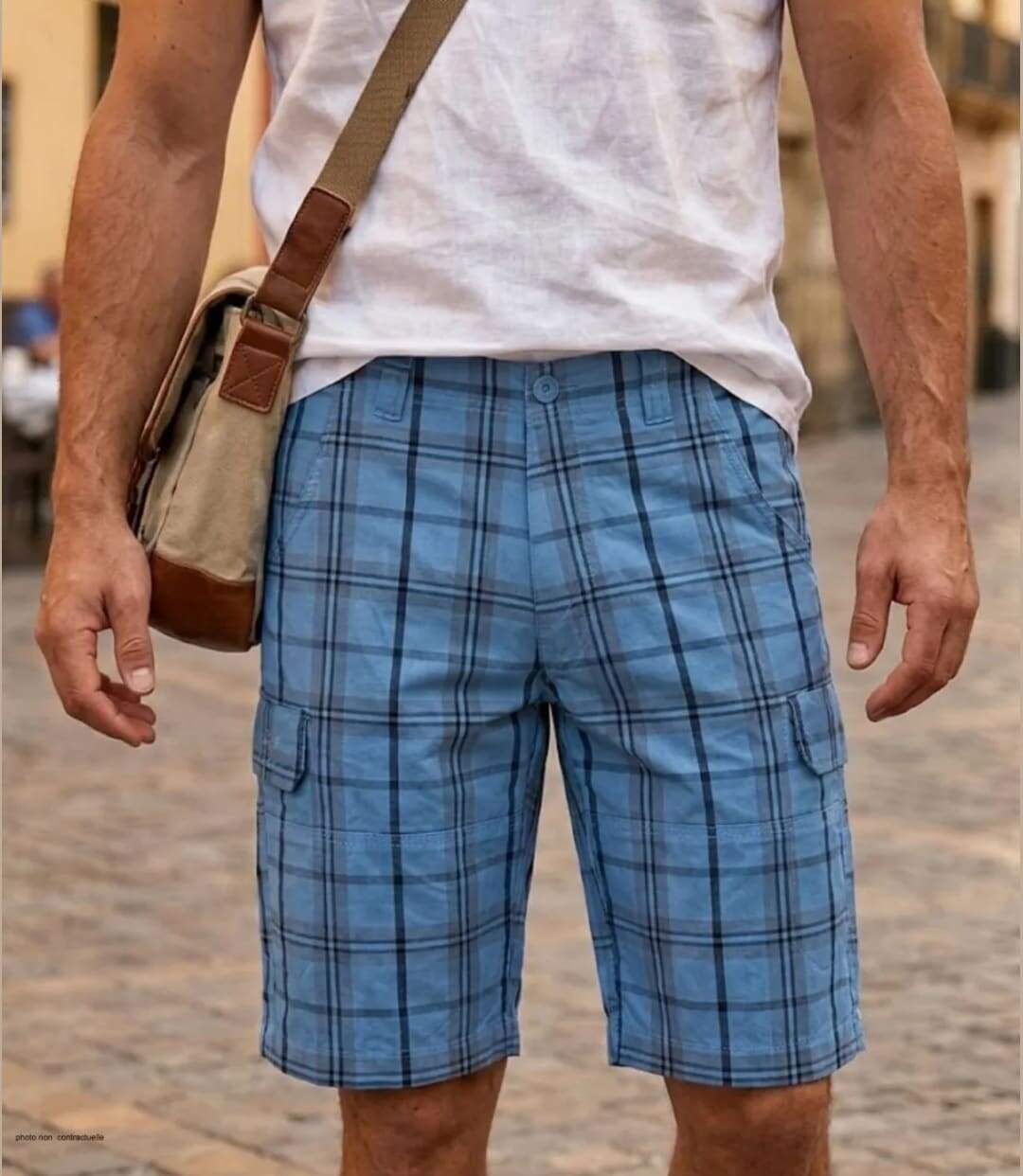 Bermuda WINCHESTER INTACT1 à carreaux en coton : le style décontracté et rafraîchissant de l'été-1