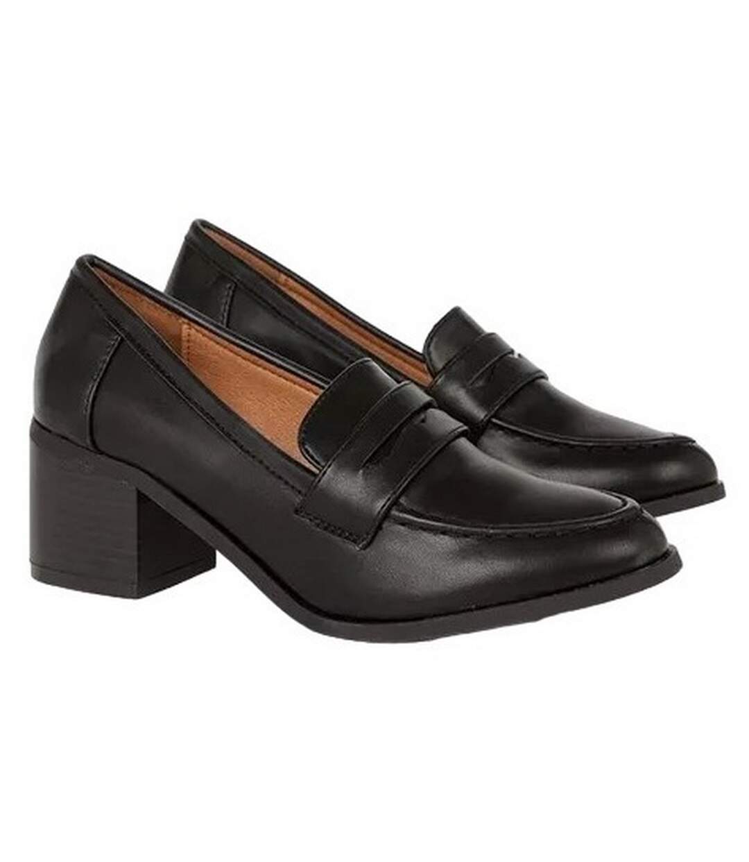 Mocassins lora femme noir Dorothy Perkins-1