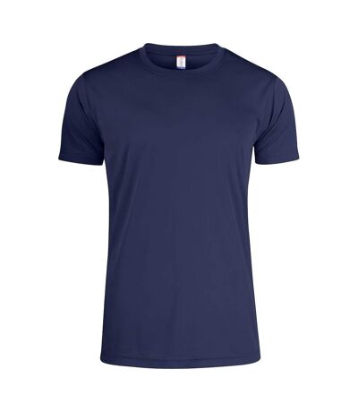 T-shirt Homme Bleu Marine Foncé Clique