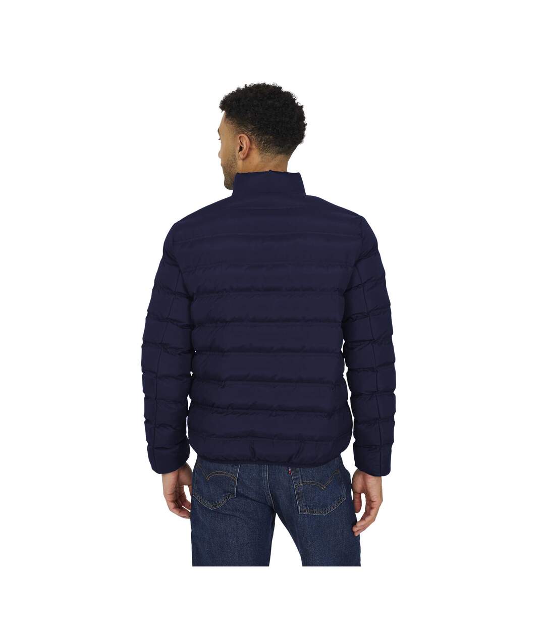 Doudoune Motif/style Matelassé Marley Homme Bleu Marine Brave Soul-2