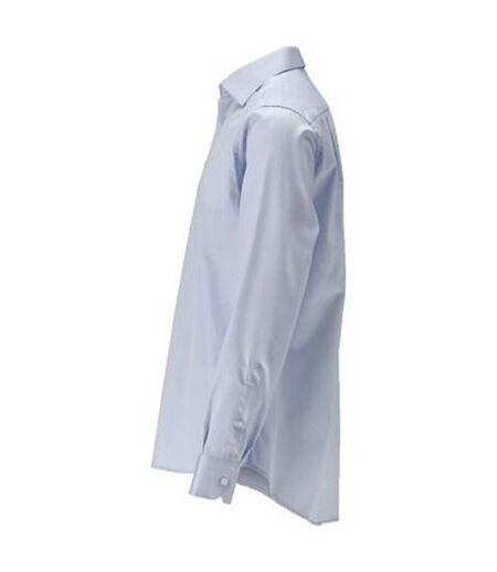 Mens Frontline Poplin Shirt Light Blue Mascot