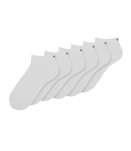 Lot De 6  Socquettes Discrètes Adulte Blanc Hugo