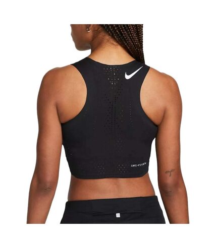 Débardeur de Sport Noir Femme Nike Aroswft Crop - L