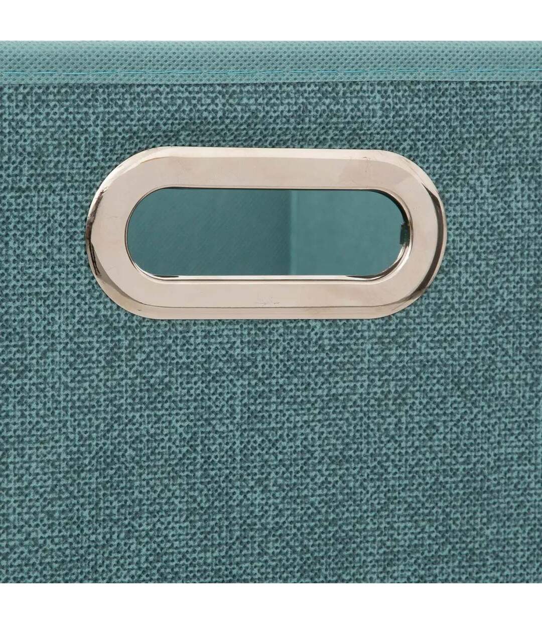 Boîte de Rangement Carrée Pliable Mix n'Modul 31x31cm Pétrole Chiné-2