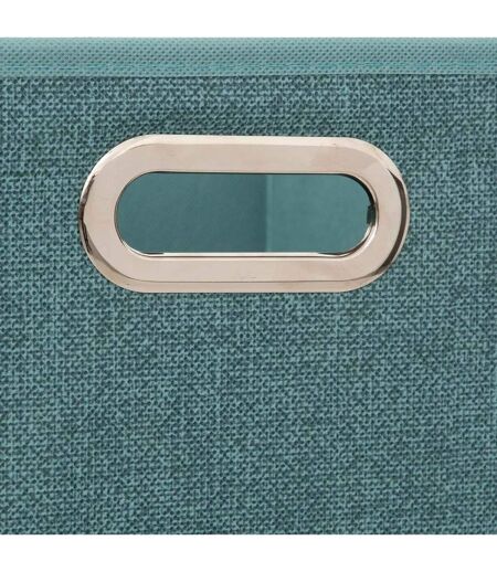 Boîte de Rangement Carrée Pliable Mix n'Modul 31x31cm Pétrole Chiné