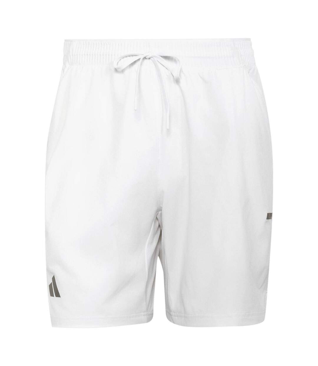 Mens Wimbledon Drawstring Waist Tennis Shorts White Adidas-2