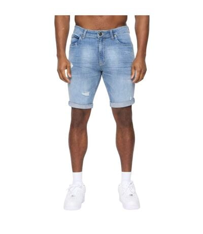 Short Style Griffure Riptrey Abraised Homme Bleu Clair Crosshatch