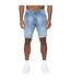 Short Style Griffure Riptrey Abraised Homme Bleu Clair Crosshatch-1