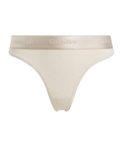 String Ecru Femme Calvin Klein Jeans Thong - L