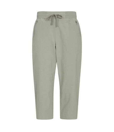 Womens/ladies Explorer Capri Khaki Green Mountain Warehouse