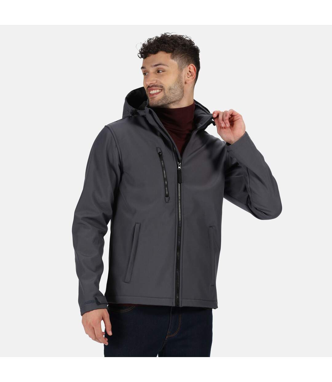 Veste softshell venturer homme gris/noir Regatta-3