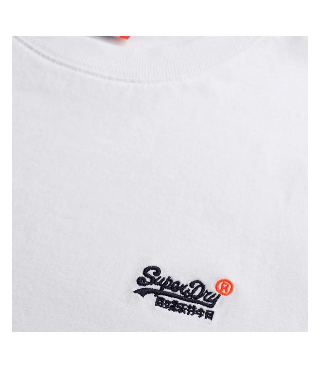 T-Shirt blanc homme superdry essential-2