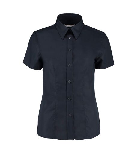 Chemisier À Manches Courtes Femme Bleu Marine Kustom Kit