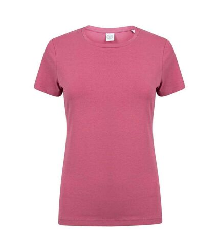 SF Womens/Ladies Feel Good T-Shirt (Dusky Pink) - UTPC5633