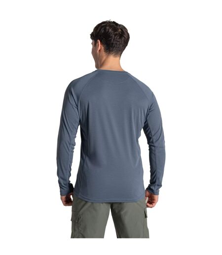 Mens Solarshield+ Nosilife Long-sleeved T-shirt Dark Pewter Craghoppers