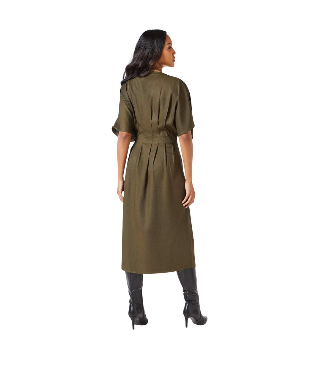 Robe mi-longue femme kaki Principles